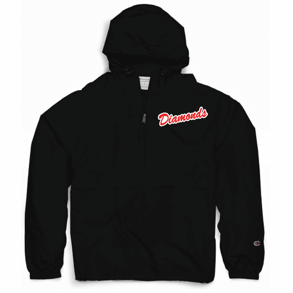 CO200 Champion Packable Anorak 1/4 Zip Jacket - Black