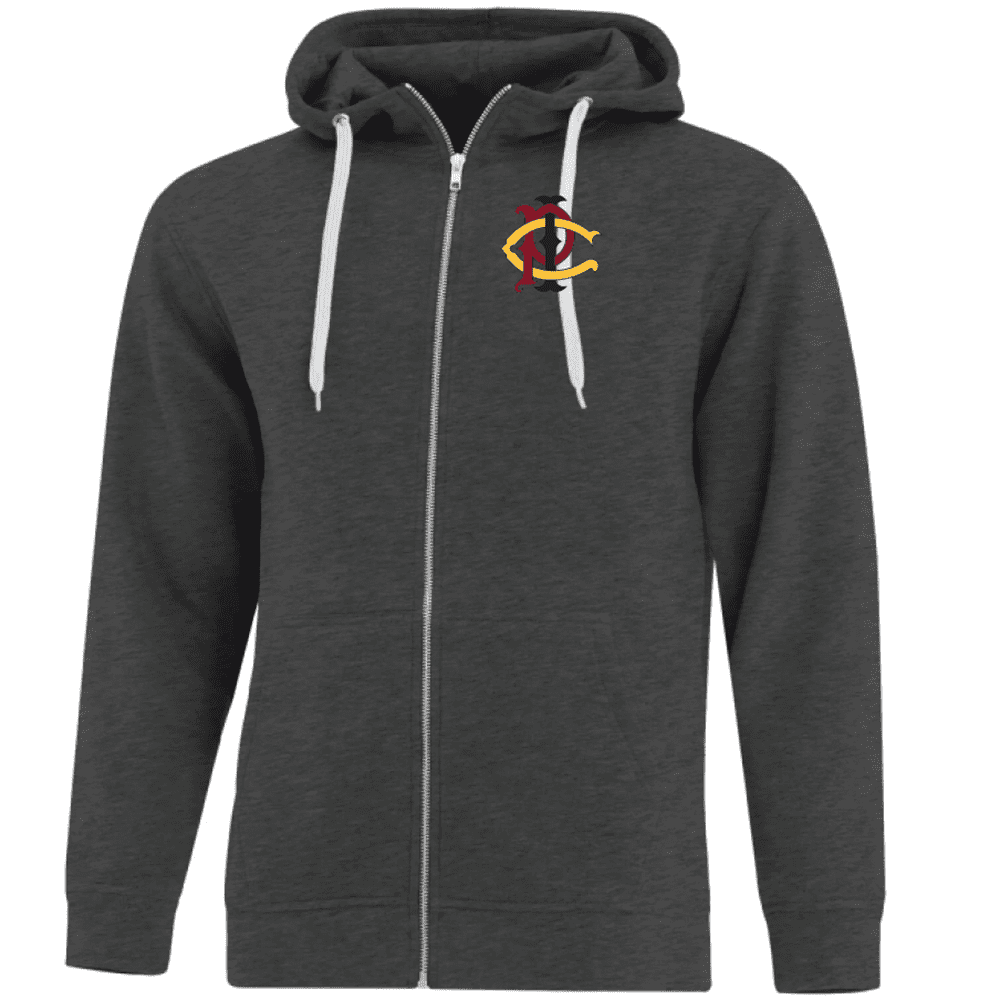 F2018 ATC Esactive Core Full Zip Hooded Sweatshirt - Charcoal Heather