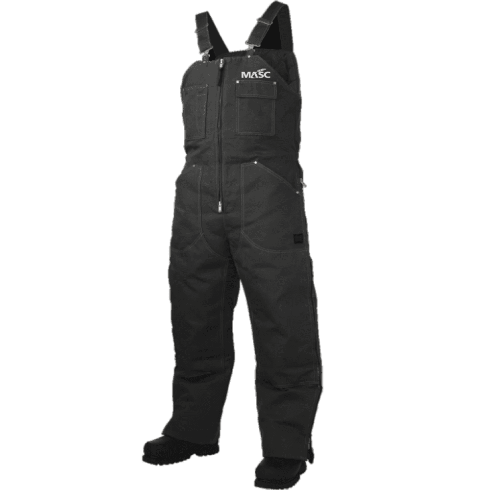 WB03 Tough Duck Insulated Duck Bib Overall - Black