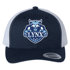 6606 Yupoong Adult Retro Trucker Cap - Navy/White