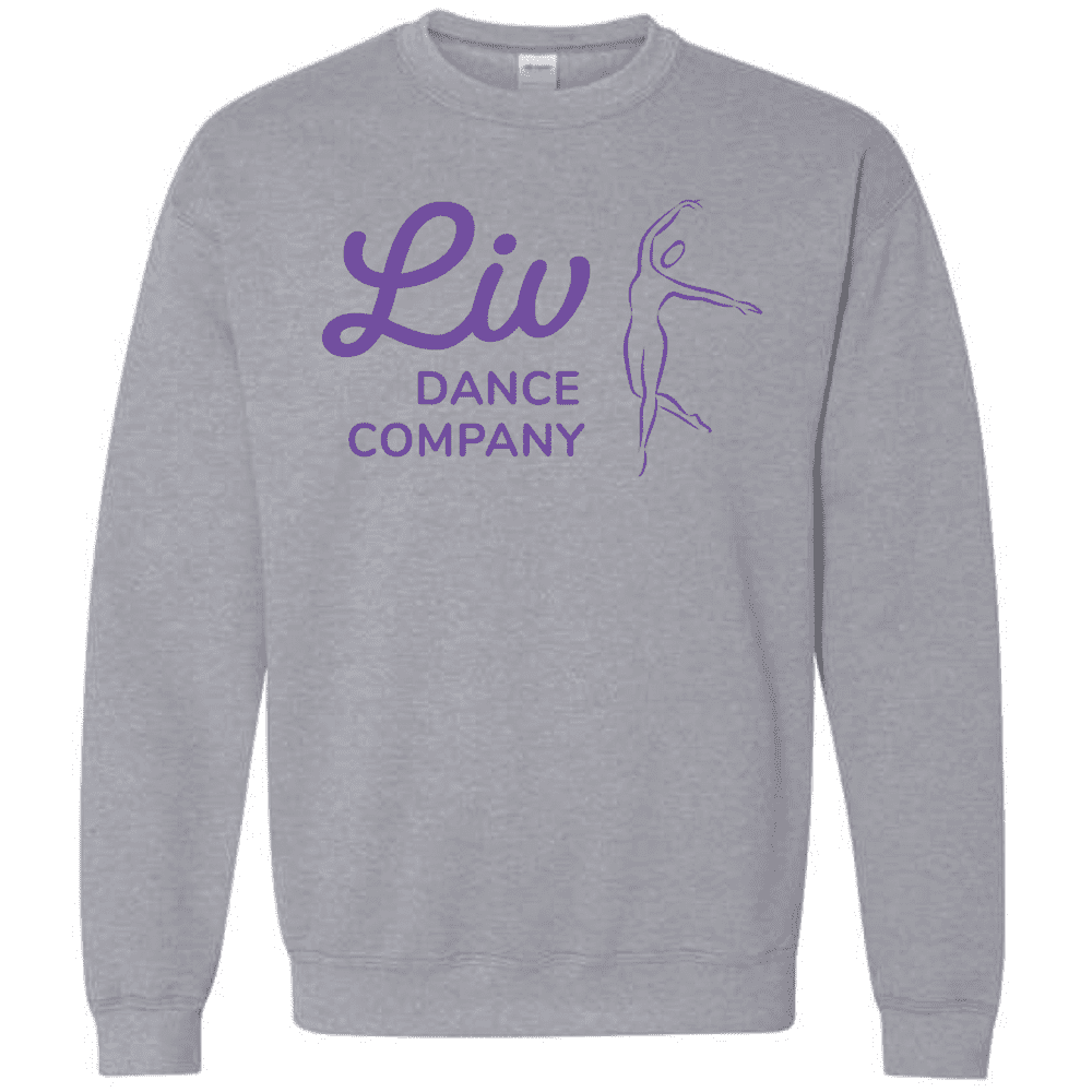 G180 Gildan Heavy Blend Fleece Crew Sweatshirt - Sport Grey