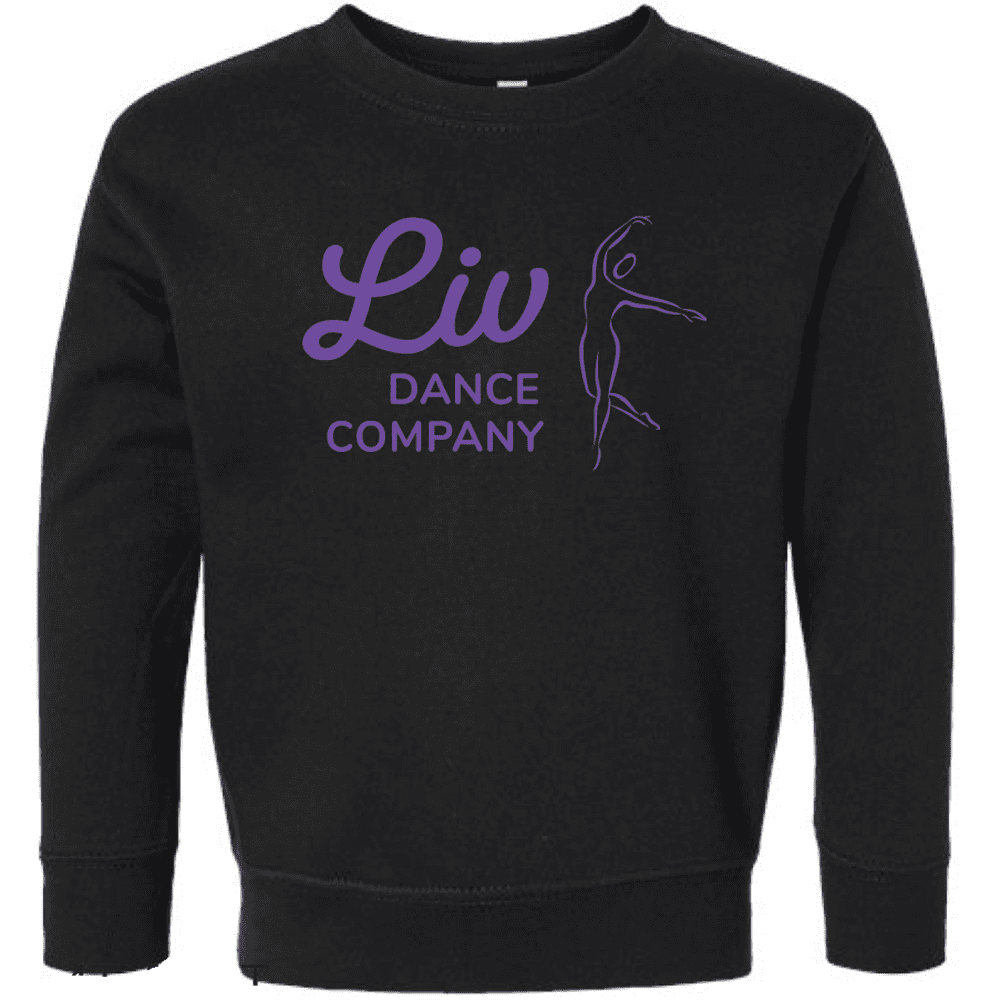 3317 Rabbit Skins Toddler Fleece Crewneck Sweatshirt - Black