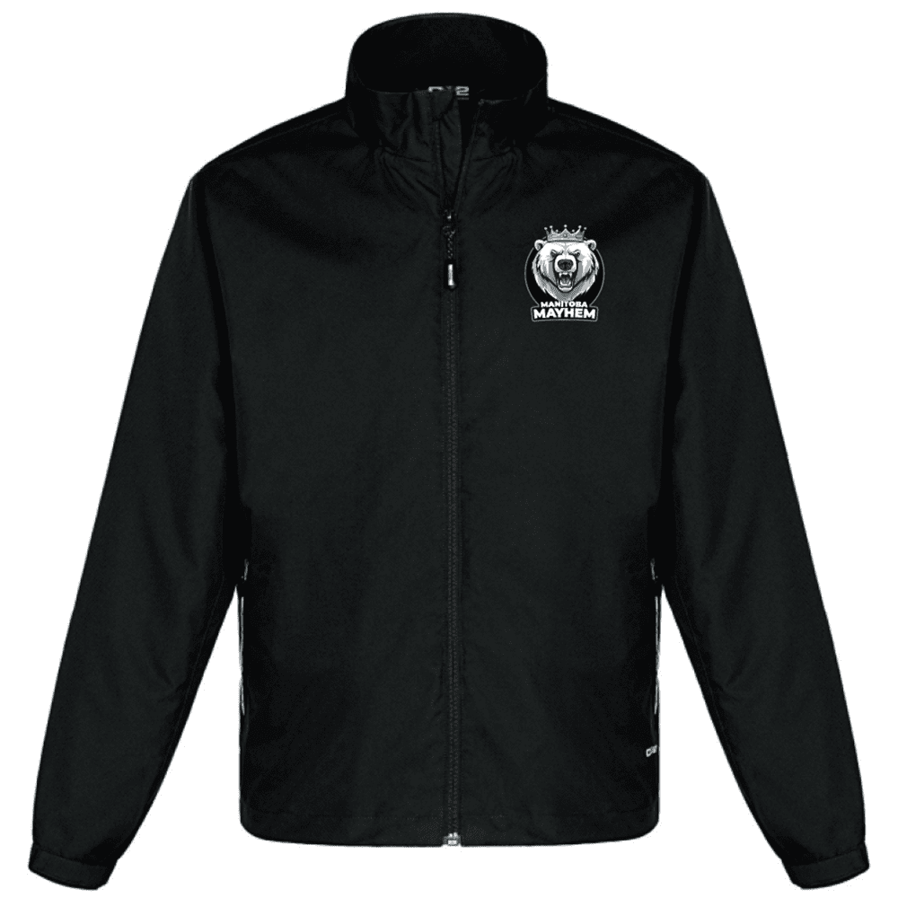 4170 Athletic Mesh Lined Track Jacket - Black