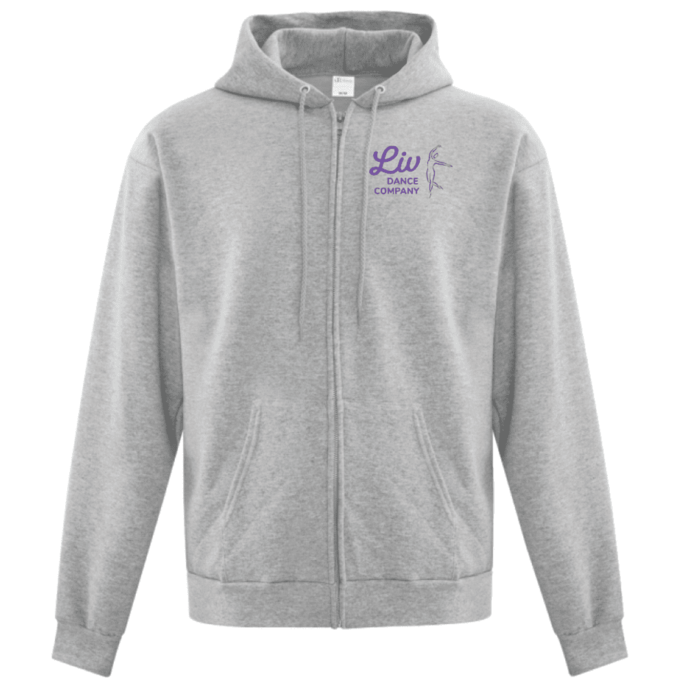 ATCF2600 ATC Everyday Full-Zip Fleece Hoodie - Athletic Heather