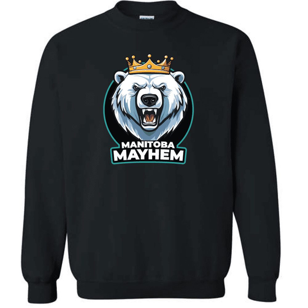 G180 Gildan Heavy Blend Fleece Crew Sweatshirt - Black