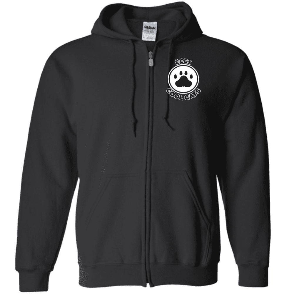 G186 Gildan Heavy Blend Full-Zip Hooded Sweatshirt - Black