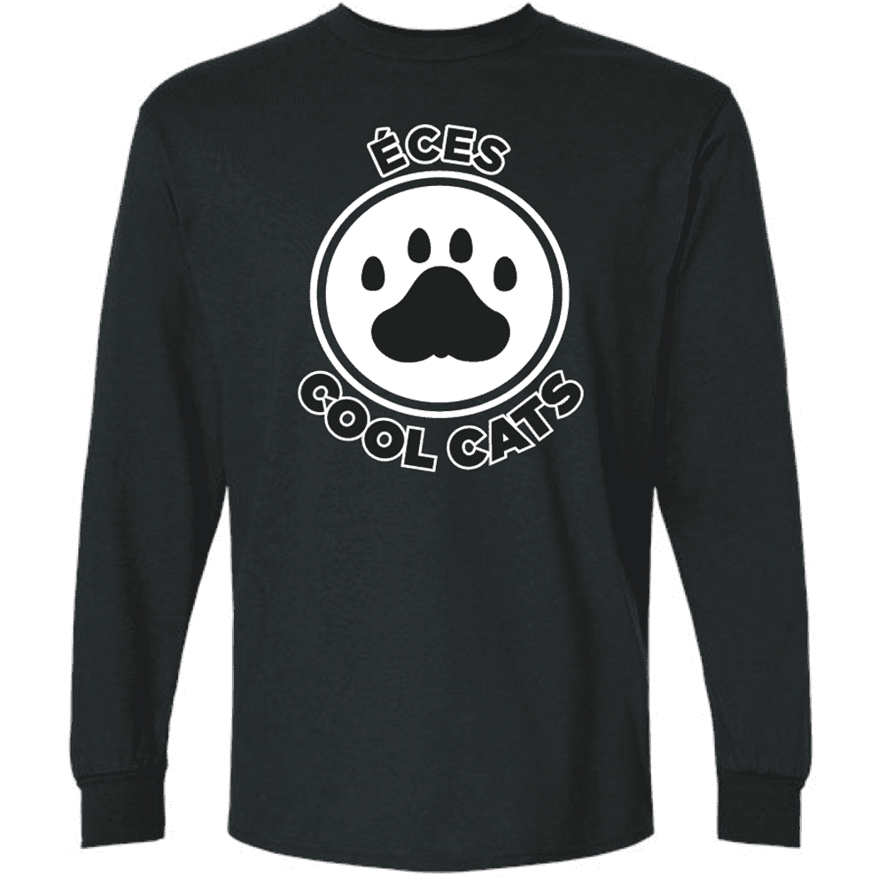 G240 Gildan Ultra Cotton Long Sleeve T-Shirt - Black